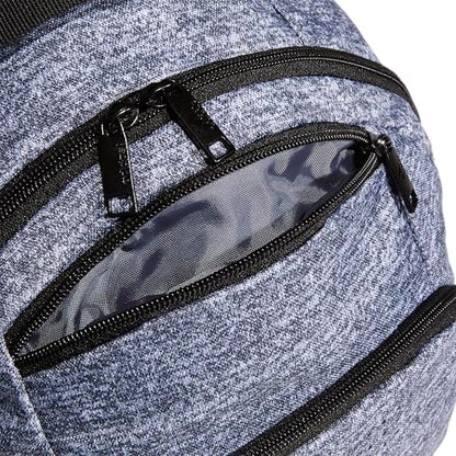 adidas Defender Sports Backpack with Shoe Compartment, Soccer Bag - color: Jersey Onix Grey/Black