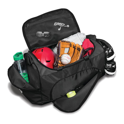 Easton | 310D PLAYER DUFFLE | Baseball & Fastpitch Softball | Multiple Colors - color: Black