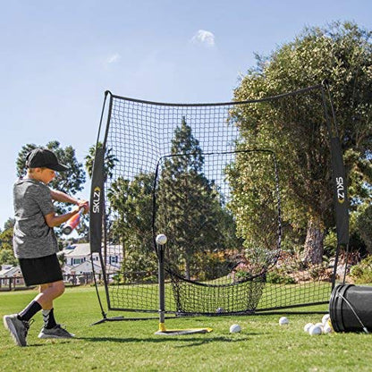 SKLZ Portable Baseball & Softball Hitting Net - Train Anywhere, Anytime | Durable & Easy Setup Skill Levels | Boosts Accuracy & Power | Ideal for Practice & Drills. - size: 7 X 7 Feet, style: Vault Net