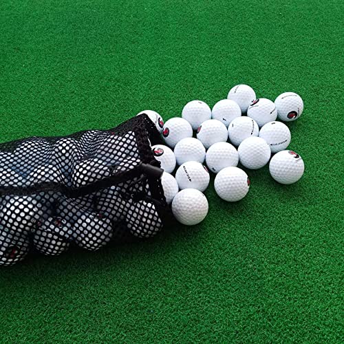 2-Pack Golf Ball & Pickleball Mesh Bag, Golf Balls Bag Sack, Multi-Purpose Net Pouch, Fit for Ping Pong, Table Tennis Ball, Bucket Balls, Household Small Tools Items Storage, Diving