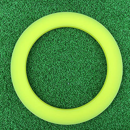 MAZEL Golf Putting Cup/Ring for Training Aid Indoor & Outdoor - All-Direction Practice Hole Putting Accuracy Trainer - color: Yellow Ring