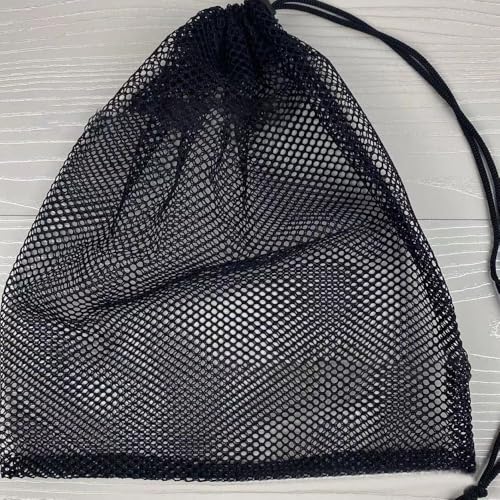 Breathable Mesh Drawstring Bags | Multipurpose Nylon Sports Storage for Activity Gear | Durable Construction(30 x40cm) - size: Large
