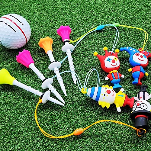 BIRDIE79 Upgraded Premium Big Head(Silicone) Golf Tees 3-1/4 – Height Adjustable – Easy Tee Up -Tee Off with Greater Consistency – Excellent Durability – Golf Tee Hanger – 1Pack