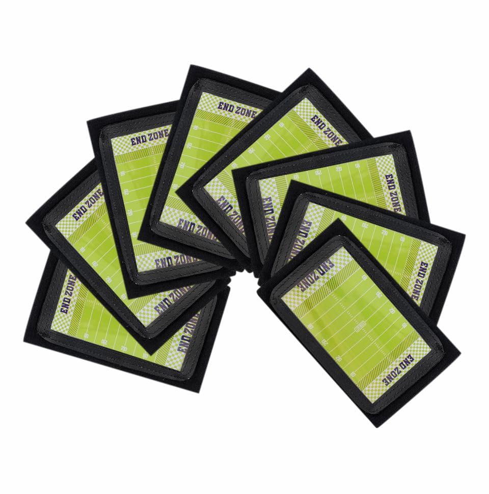 Football Wristbands, Quarterback (QB) Play Wristbands for Plays, Playbook Wristband for Signs - 1Packs (Black) Give Away Ten Tactical Cards as a Gift (8, Adult (12+ Years))