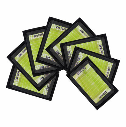 Football Wristbands, Quarterback (QB) Play Wristbands for Plays, Playbook Wristband for Signs - 1Packs (Black) Give Away Ten Tactical Cards as a Gift (8, Junior (up to 11 Year))