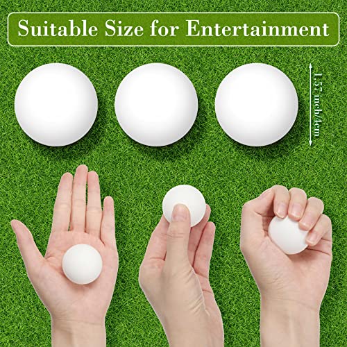 BBTO 300 Pcs 40 mm White Bulk Table Tennis Balls for Christmas Party Supplies Indoor Outdoor Games Entertainment Arts Crafts Activities