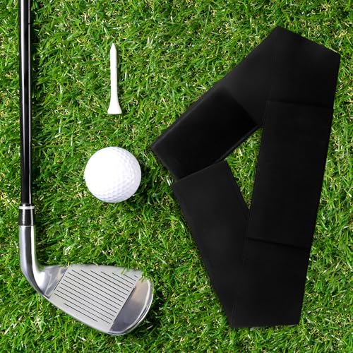 Slider Golf Training Aid, Golf Swing Arm Band for Correct Swing Posture & Maintain Stability, Foldable Elastic Band, Trainer for Left & Right Arm