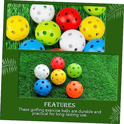 Yardwe Golf Ball Indoor Practice Balls Golfing Hollow-Out Balls Golfing Practice Tools Balls for Golfing - color: Green