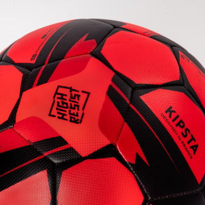 Kipsta Football Resist Size 5 Machine Stitched, Rubber Coating Suitable for All Surface Soft & Wet Ground, Hard Ground with Grass & Artifical Turf, International Match Ball