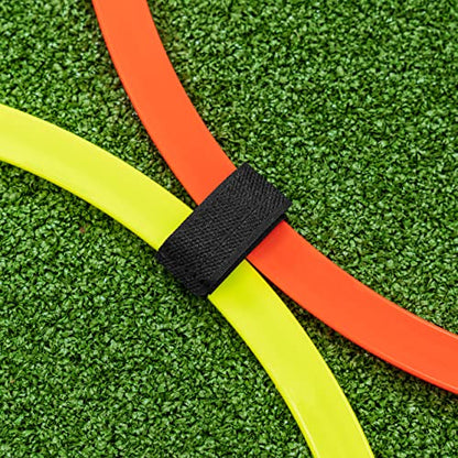 FORZA Agility Rings [12 Pack] | Speed & Agility Training Equipment for Athletes - Available in 10 Colors - color: Claret Red