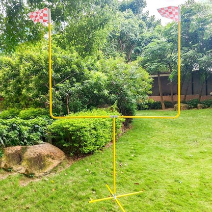 Desyeryamimi Football Field Goal Post - 8.6 ft x 6 ft Steel Tube Frame - Adjustable Height Kicking Goals for Backyard - Youth/Kids/Adults