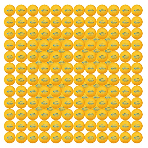 KEVENZ 180 Pack Ping Pong Balls, 3 Star Advanced Table Tennis Balls, Bulk Outdoor and Indoor Ping-Pong Ball for Training, Competition and More, Orange