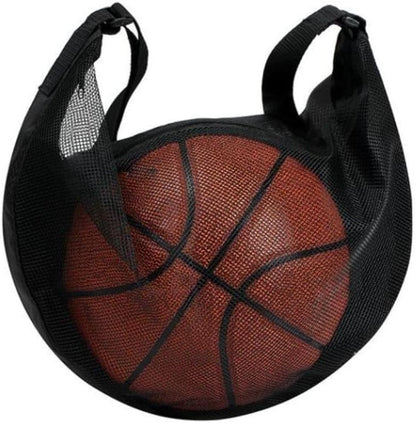 Large Capacity Mesh Sports Ball Bag Oxford Crossbody Shoulder Gym Training Sack for Basketball Football Volleyball