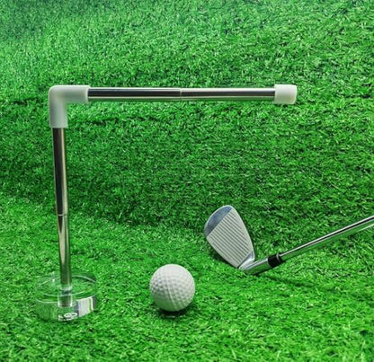 Retractable Golf Swing Trainer, Golf Swing Practice Auxiliary Exercise Device ,Suitable For Beginners,Indoor And Outdoor Adjustable Height, Swing Posture Training Aid for Distance and Accuracy,