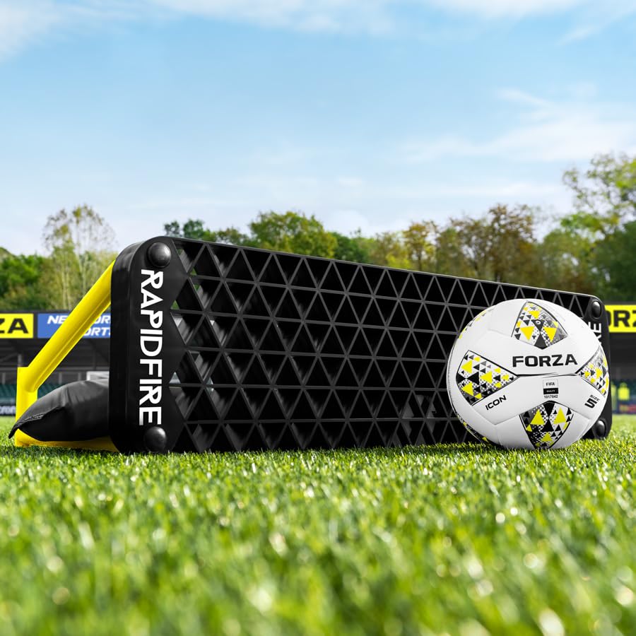 FORZA Wave Soccer Rebounder – Master Your First Touch! World’s #1 4-in-1 Passing Rebound Board – 2min Setup & Unbreakable Stability – Buy FORZA, Play Forever! [Standard or XL] - size: Standard