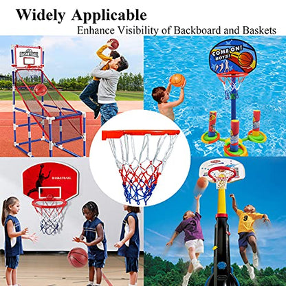 Small Replacement Net for Mini Basketball Hoop, Fits 6 Loops, 8"-10.25" Rims, All Weather Anti Whip