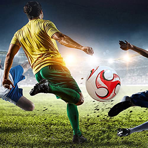 Soccer Ball Size 3,4,5 with Pump Needle Anti-Explosion Design Indoor Outdoor Suitable for Kids School Training Practice or Boys Girls Toddlers Gift