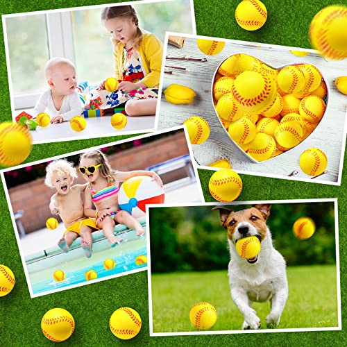 Zhanmai 36 Pack Mini Softball Stress Ball Softball Party Favors Squeeze Foam Sports Balls Toy for Stress Anxiety Relief Bag Stuffer Gift Fillers School Carnival Reward Ball Game Birthday Party Supply