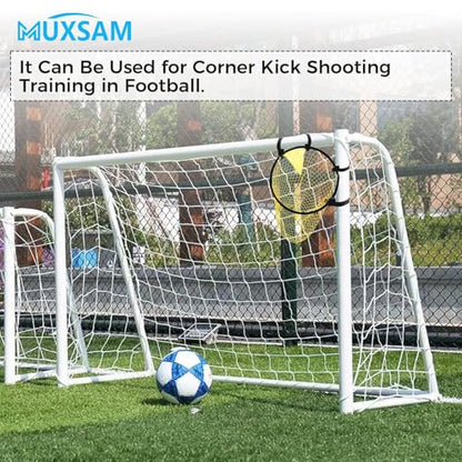 2Pcs Soccer Top Bins Target Net, Fold-able Football Training Goal Target Bag, Top Bins Football Target Goal Net, Top Corner Target Net Goals for Kids Shootings Accuracy Practice Equipment