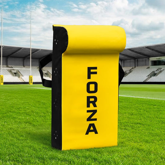 FORZA Rugby Tackle Shield with Top Wedge – High Density Foam Rugby Tackle Pad with 615gsm Waterproof Cover – Contact Training Shield for Rucking, Tackling & Footwork Drills