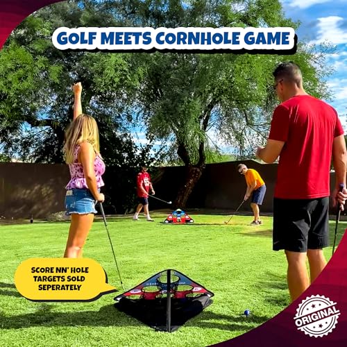 2X Non-Slip Golf Mats & 8X Foam Golf Balls ONLY | Targets NOT Included | CHIP NN' Hole Golf Meets Cornhole Game Mode | Golf Meets Cornhole Game for Backyard, Indoors, Beach, Pool Side