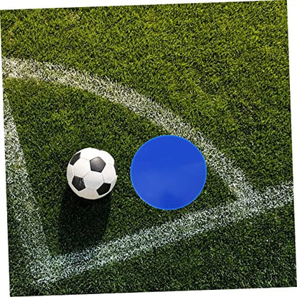 8pcs Landmark Pad for Soccer Training Roadblock Plate Markers Red Yellow and Green for Agility Drills and Sports Practice