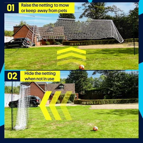 Open Goaaal 3-in-1 Soccer Training Rebounder - Soccer Goal for Volley, Passing, Training - Outdoor Sports, Backyard Games