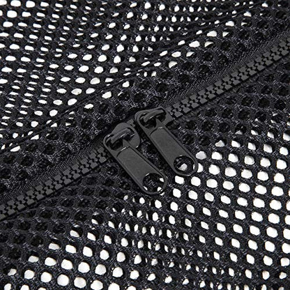 Champion Sports Mesh Duffle Bag – Oversized Breathable Gear Bag with Zipper & Shoulder Strap for Sports, Gym & Travel