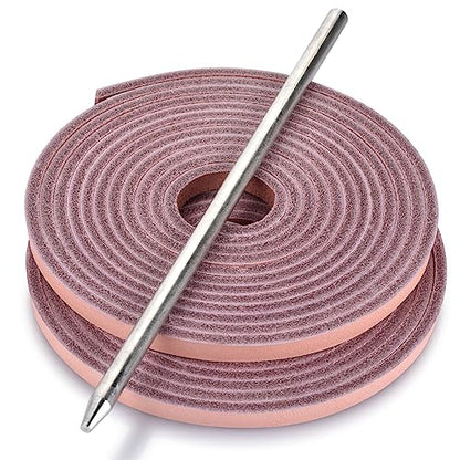 Softball and Baseball Glove Lace Kit - Mitt Leather Lacing Repair in Baseball Gloves - Deluxe Relacing - 2 Leather Laces - color: Pink