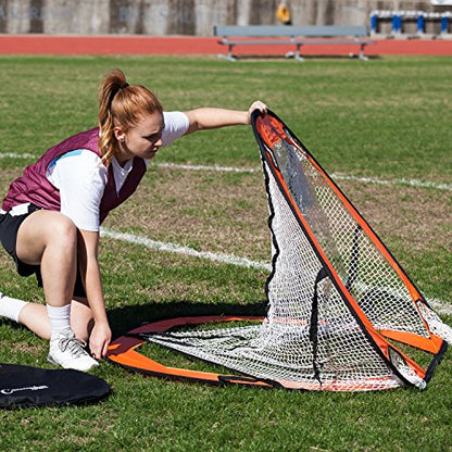 Champion Sports Lacrosse Training Goal: Pop Up & Backyard Shooting Net