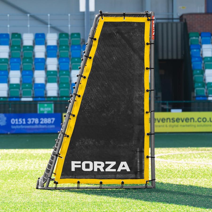 FORZA Steel42 Goal Rebounder Net Kit – Football Training Aid with Durable Double-Sided Net & Side Sheets for Solo Practice & Team Drills - Goal NOT Included - size: 8ft x 6ft