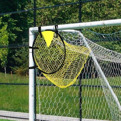 QWORK Soccer Target Goal - Set of 2 Soccer Target Net, Precision Shooting Training Equipment for All Skill Levels, for for Football Soccer Goal Training, Shooting Accuracy Training