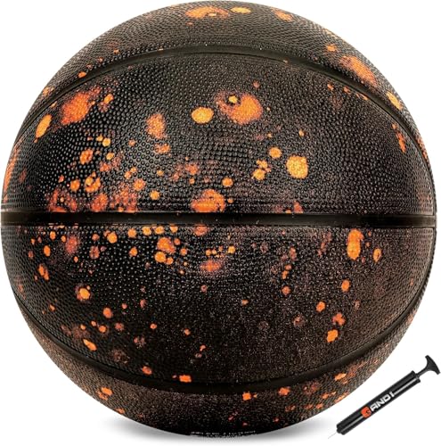 AND1 Chaos Basketball: Official Regulation (29.5 inches) Rubber - Deep Channel Construction Streetball, Made for Indoor Outdoor Basketball Games - color: Brown