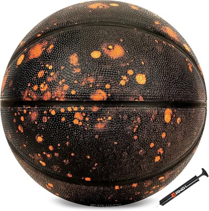 AND1 Chaos Basketball: Official Regulation (29.5 inches) Rubber - Deep Channel Construction Streetball, Made for Indoor Outdoor Basketball Games - color: Brown