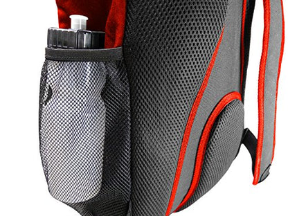 Soccer Backpack with Ball Holder Compartment - for Boys & Girls | Bag Fits All Soccer Equipment & Gym Gear (Black) - color: Red
