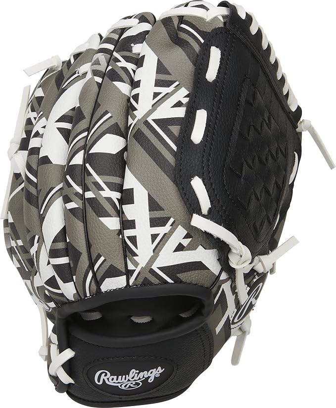 Rawlings | Remix T-Ball & Youth Baseball/Softball Glove | Sizes 9" - 10.5" - color: Black, size: 10.5" | Ages 7-9