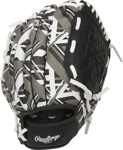 Rawlings | Remix T-Ball & Youth Baseball/Softball Glove | Sizes 9" - 10.5" - color: Black, size: 9" | Ages 3-6
