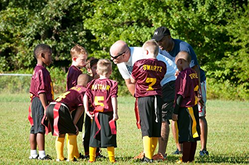 Flag Football Set for 12 Players - Includes Durable Flag Belts and Flags, Cones, Bean Bag, Carrying Backpack, and Football - Huge 55 Piece Complete Set