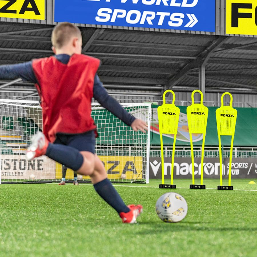 Forza 4ft Free-Kick 'Mini-Mannequins' - Training Aid for Kids (Pack of 3)