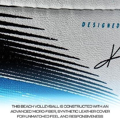 Franklin Sports Pro Beach Volleyball Ball - Kerri Walsh Jennings 9000 Beach Game Sand + Outdoor Volleyball - Competition Ball for Sand + Outdoor Courts - Hand Sewn Synthetic Leather