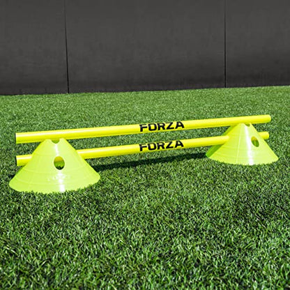 FORZA Cone & Hurdle Training Sets | Improve Your Speed & Agility Skills - Available in 3 Styles and 8 Colors - color: Yellow, style: Super Cone