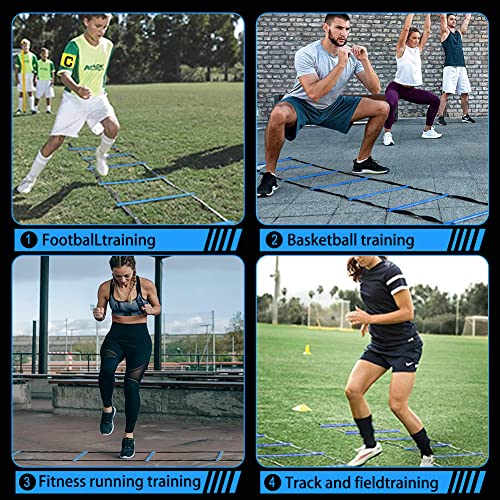 Agility Training Equipment Set, Soccer Training Equipment for Kids,Football Training Equipment,Agility Ladder Speed Training Equipment