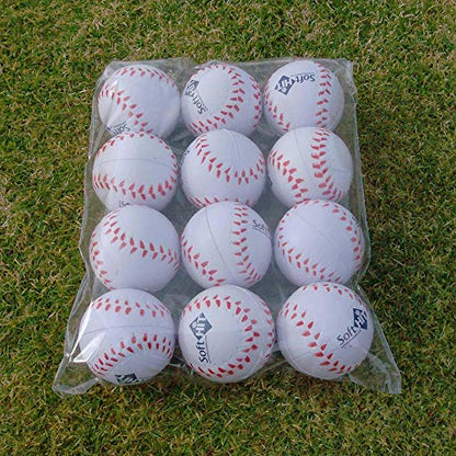 Soft Baseball/Softball Training Foam Ball - color: White