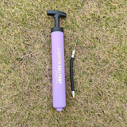Sports Ball Pump Inflator with 5 Needles (Pin), Dual Action Hand Held Portable Air Pump with pins to Inflate Soccer Ball, Football, Volleyball, Rugby, Netball & Basketball