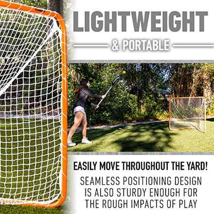Franklin Sports Franklin Sports Backyard Lacrosse Goal - Kids + Adult Lacrosse Training Net - Lacrosse Training Equipment - Perfect for Youth + Adult Training - size: 48-Inch x48-Inch