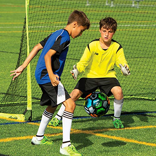 Franklin Sports Mystic Soccer Balls - Soccer Ball and Air Pump Sets - Multiple Size Soccer Balls - Soft Cover - Perfect for Kids and Adults - size: Size 4 - Ages 8-12