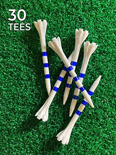 Champ Zarma FLYtee My Hite 2-3/4" 30 count - color: White/Blue Stripes