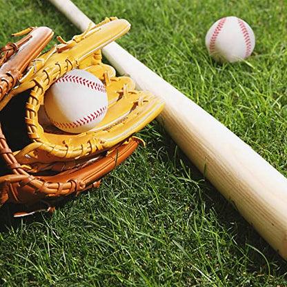 Foam Baseballs, 9 Inch Soft Baseballs Training Pitch Stress Ball with Drawstring Bag - color: White