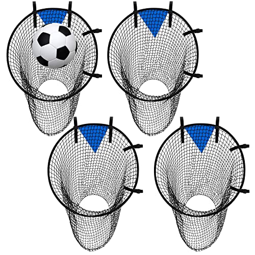 Lenwen Soccer Goal Target Net Top Bins Training Equipment 23 in Soccer Target for Goal Training Easy to Attach Detach Ball Top Bin for Football Shooting Accuracy Practice Equipment Trainer Gift