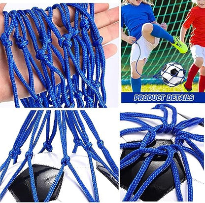 TOBWOLF Football Kick Trainer, Soccer Return Trainer Net Fits Ball Size 3, 4, 5, Hands-Free Soccer Kick Throw Training Aid